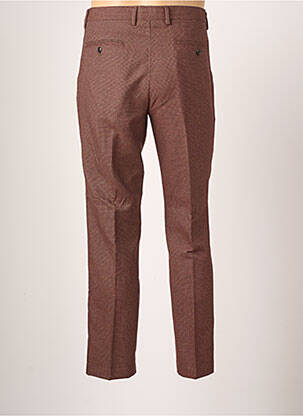 Pantalon slim tissage popeline taille normale marron DAN JOHN homme