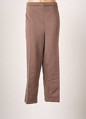Pantalon slim taille élastique taille normale marron DAMART femme