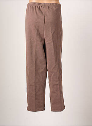 Pantalon slim taille élastique taille normale marron DAMART femme