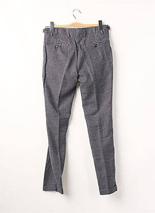 Pantalon slim fermeture zippée sous rabat boutonné taille normale bleu DAN JOHN homme