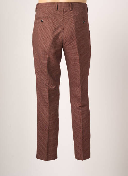 Pantalon slim tissage popeline taille normale marron DAN JOHN homme