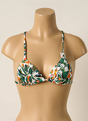 Haut de maillot de bain fermeture liens à nouer haut soutien-gorge balconnet blanc PRINCESSE TAM-TAM femme