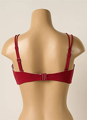 Haut de maillot de bain haut soutien-gorge moulé haut soutien-gorge moulé rouge BELCOR femme