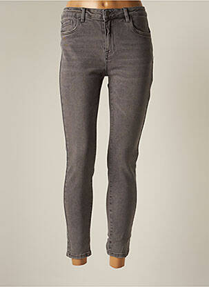 Jeans coupe slim gris R.DISPLAY pour femme