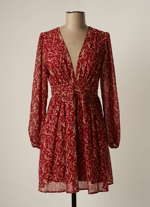 Robe courte rouge Y'COO pour femme