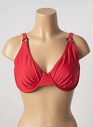 Haut de maillot de bain haut soutien-gorge emboitant haut soutien-gorge emboitant rouge SUN PROJECT femme