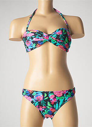 Maillot de bain 2 pièces stretch noir SUN PROJECT fille
