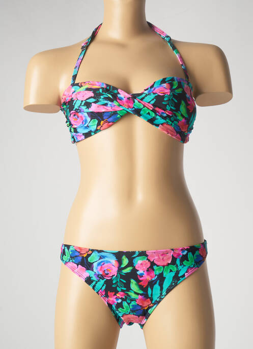 Maillot de bain 2 pièces stretch noir SUN PROJECT fille