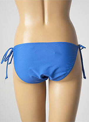 Bas de maillot de bain tissage satiné bikini bleu SUN PROJECT femme