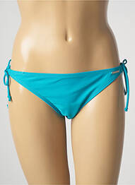 Bas de maillot de bain tissage satiné bikini bleu SUN PROJECT femme