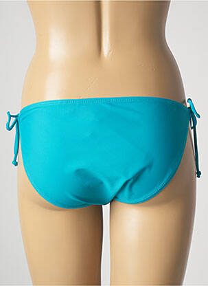 Bas de maillot de bain tissage satiné bikini bleu SUN PROJECT femme