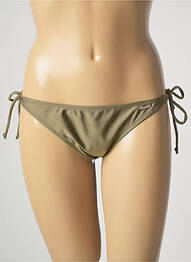 Bas de maillot de bain tissage satiné bikini vert SUN PROJECT femme