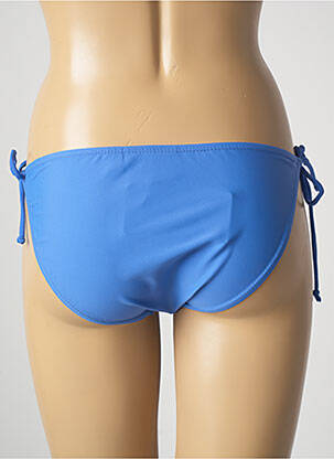 Bas de maillot de bain tissage satiné bikini bleu SUN PROJECT femme