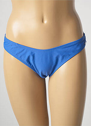 Bas de maillot de bain tissage satiné culotte bleu SUN PROJECT femme