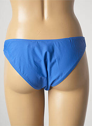 Bas de maillot de bain tissage satiné culotte bleu SUN PROJECT femme