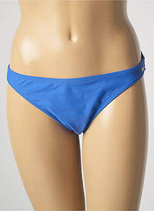 Bas de maillot de bain tissage satiné culotte bleu SUN PROJECT femme