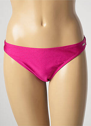 Bas de maillot de bain tissage satiné culotte rose SUN PROJECT femme