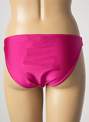 Bas de maillot de bain tissage satiné culotte rose SUN PROJECT femme