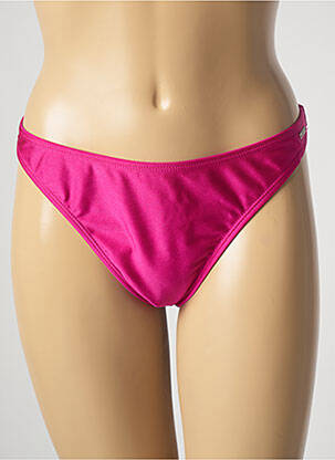 Bas de maillot de bain tissage satiné culotte rose SUN PROJECT femme