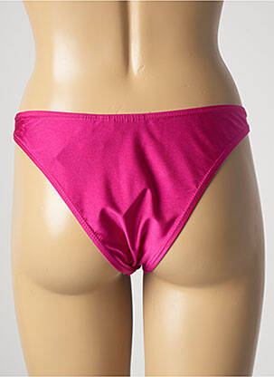 Bas de maillot de bain tissage satiné culotte rose SUN PROJECT femme