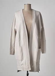 Gilet manches longues manches longues beige YAYA femme