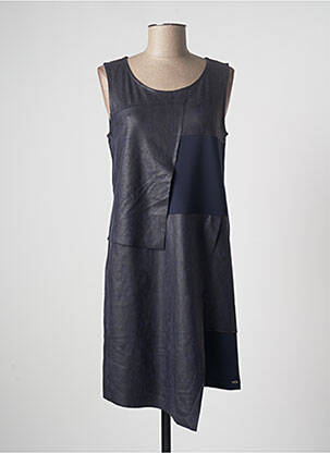 Robe mi-longue sans manche sans manche bleu DECA femme