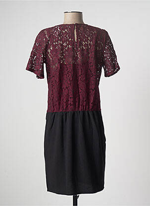 Robe mi-longue manches courtes manches courtes rouge EMA BLUE'S femme