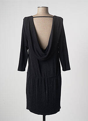 Robe mi-longue manches longues manches longues noir EMA BLUE'S femme