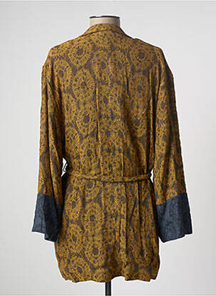 Veste casual col tailleur jaune #OOTD femme