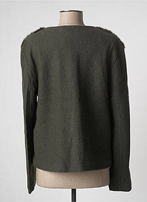 Veste casual col rond vert KOSMIKA femme
