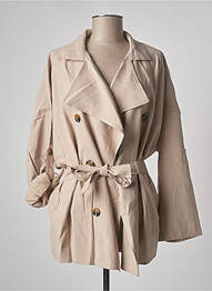 Veste casual col tailleur beige YAYA femme