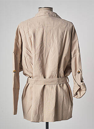 Veste casual col tailleur beige YAYA femme