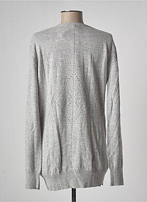 Gilet manches longues resserrée sur le bas gris LA PETITE FRANCAISE femme
