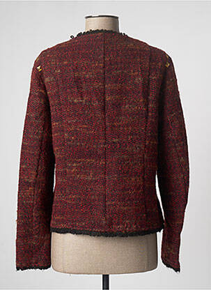 Veste chic finition intérieure biaisée rouge COM ELLE femme