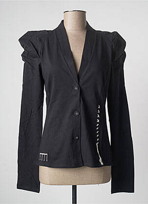 Veste casual coupe cintrée noir MAIS IL EST OU LE SOLEIL femme