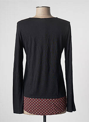 Top tissage jersey manches longues noir SO SOON femme
