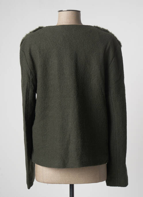 Veste casual col rond vert KOSMIKA femme