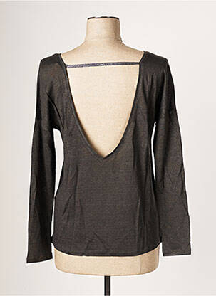 Top coupe fluide manches longues gris DES PETITS HAUTS femme