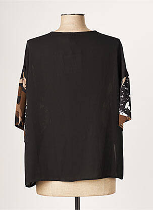 Blouse manches courtes manches courtes beige POUSSIERE D'ETOLE femme
