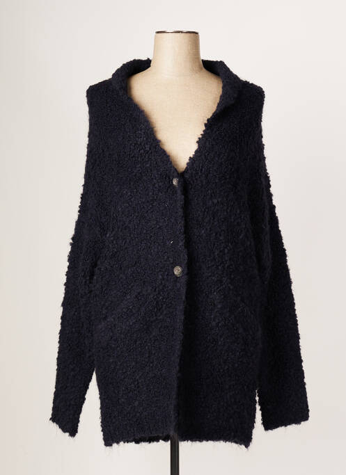 Gilet manches longues bleu EVA KAYAN pour femme