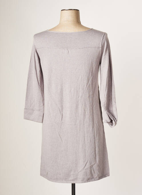 Pull tunique gris TERRE & MER pour femme