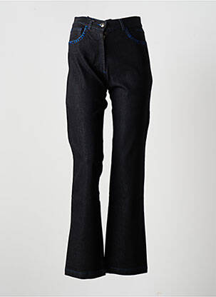 Jeans coupe droite taille haute taille haute noir PAUL BRIAL femme