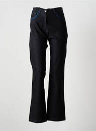 Jeans coupe droite taille haute taille haute noir PAUL BRIAL femme