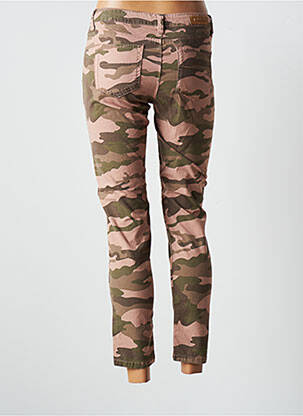 Pantalon 7/8 stretch taille normale rose DENIM STUDIO femme