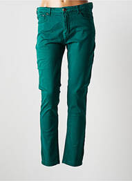 Pantalon slim stretch taille normale vert MENSI COLLEZIONE femme