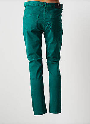 Pantalon slim stretch taille normale vert MENSI COLLEZIONE femme