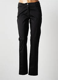 Pantalon slim tissage popeline taille normale noir AVENTURES DES TOILES femme