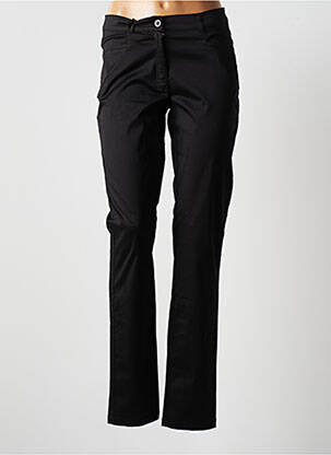 Pantalon slim tissage popeline taille normale noir AVENTURES DES TOILES femme