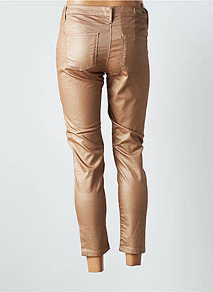 Pantalon 7/8 stretch taille normale beige DENIM STUDIO femme