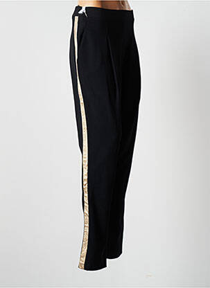 Pantalon slim taille haute taille haute noir POUSSIERE D'ETOLE femme